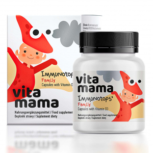 Vitamama. Immunotops, капсули с витамин D3, 60 капсули